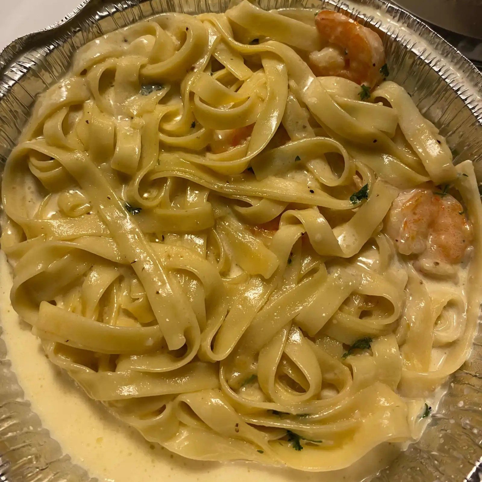 Fettuccine Alfredo.