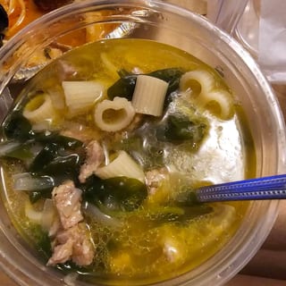 Tuscan Sausage, Pasta & Spinach Soup